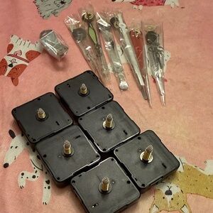 6 clock kits with hands and battery operated motor